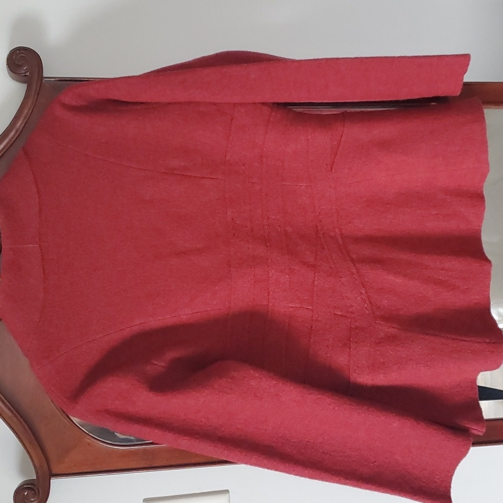 Nic + Zoe Red Wool Blazer Jacket Size PL - Picture 4 of 8
